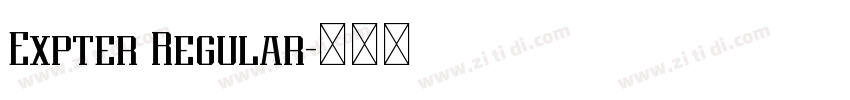 Expter Regular字体转换 Expter Regular字体转换